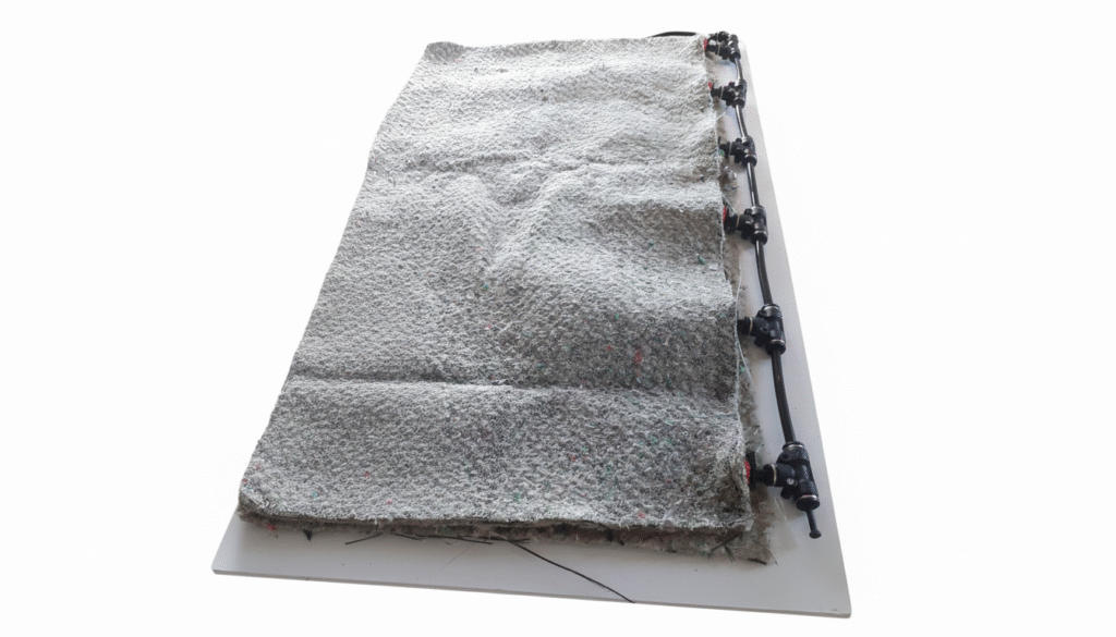 bouchon de fin de ligne sur tuyau micro irrigation cadre végétal mural intérieur