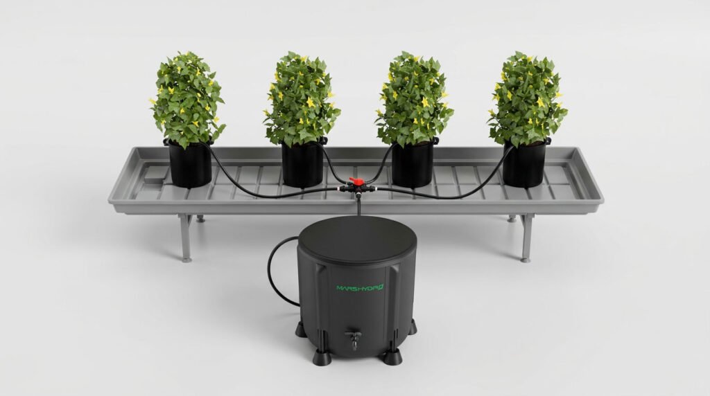 kit irrigation goutte automatique 5l avec seau pliable pompe et goutteurs culture intérieur indispensable culture intérieur