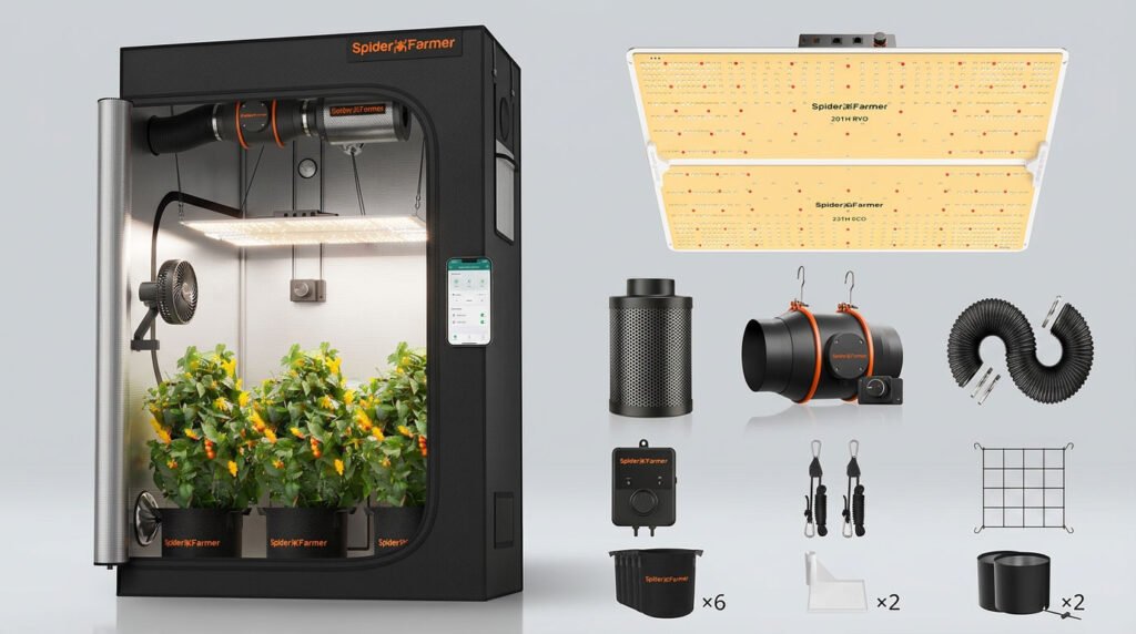 kit tente de culture Spider Farmer (60x120x180cm) 