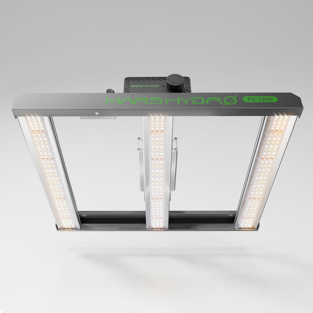 Lampe horticole LED Mars Hydro FC-1500 avec diodes Samsung pour culture intérieure compacte et performante