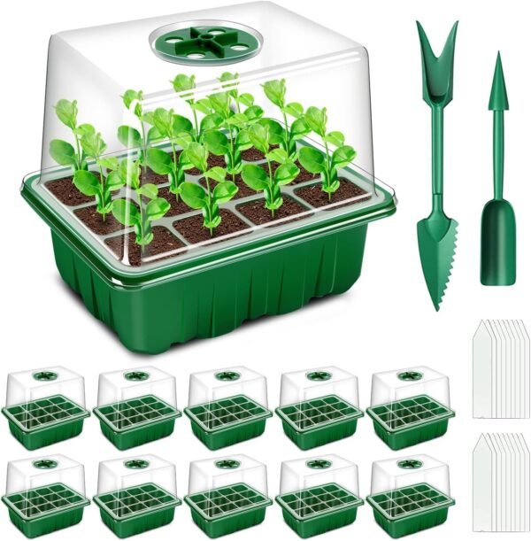 Mini serre semis YAUNGEL 120 cellules : kit complet pour semis intérieur